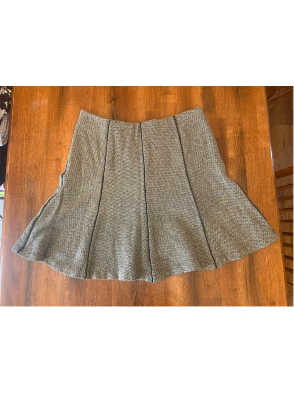 Lauren Ralph Lauren Skirt 12 Tan and Black Tweed